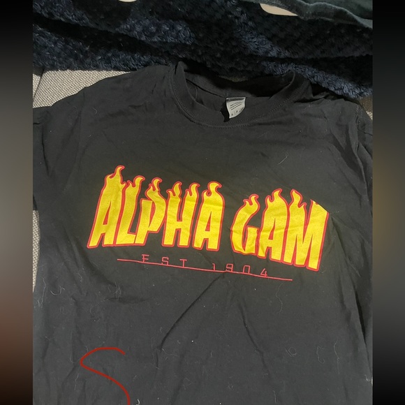 Alpha gamma delta flames tshirt - Picture 1 of 1